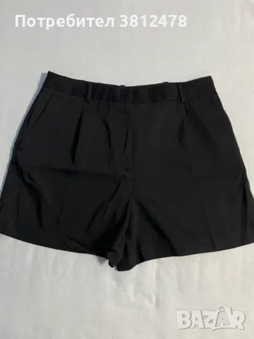 ZARA Дамски къси елегантни черни панталони