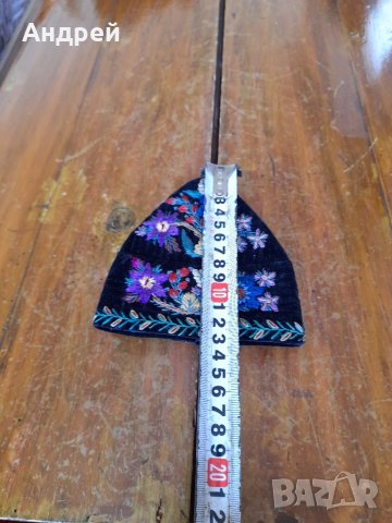 Стара етно шапка #3, снимка 6 - Антикварни и старинни предмети - 41066724