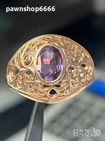 Златен руски пръстен 14 карата, снимка 8 - Пръстени - 50388817