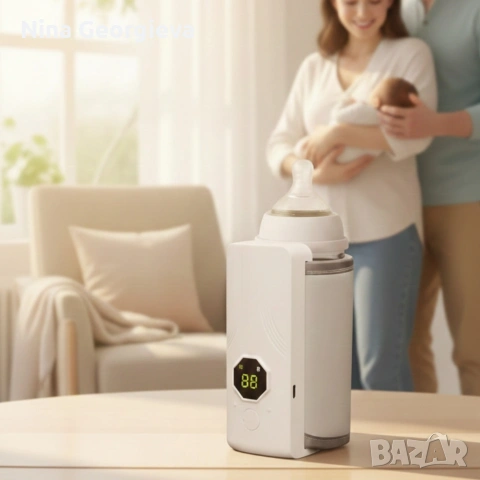 Безжичен подгревател за бебешко шише с дисплей и 6 температурни степени, снимка 2 - Прибори, съдове, шишета и биберони - 53255786