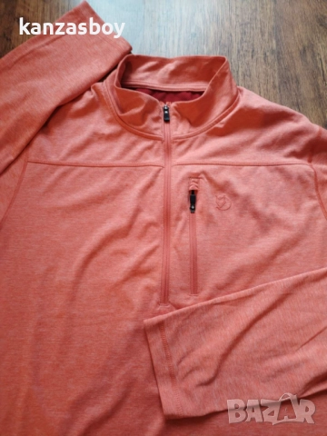 fjallraven abisko vent zip t-shirt ls - страхотна мъжка блуза ХЛ КАТО НОВА, снимка 4 - Блузи - 51924655