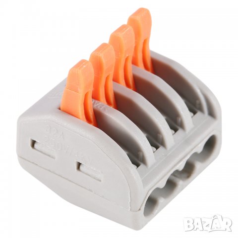 Клеми за свързване на проводници PCT-214 10 боря в пакет, снимка 2 - Други инструменти - 34435026