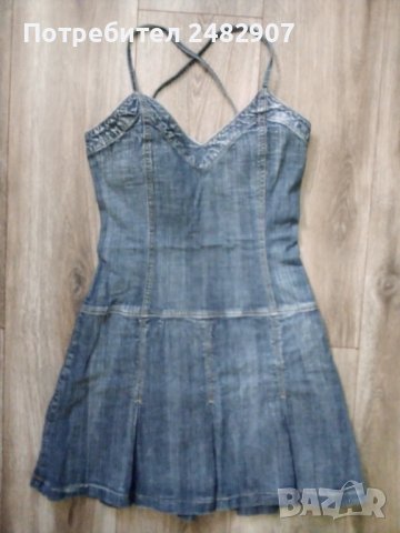 Дамска дънкова рокля, снимка 2 - Рокли - 41790263