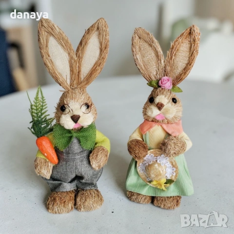 6491 Декоративна фигура Великденски заек, 34 см, снимка 7 - Декорация за дома - 53731656