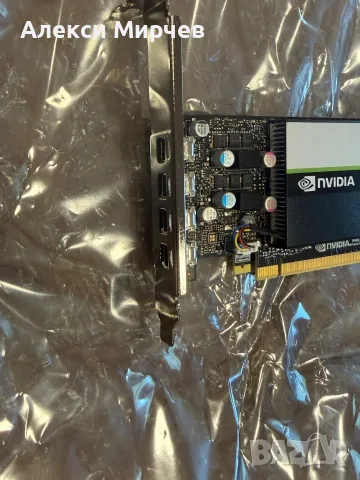 Nvidia HP T1000 - 8GB GDDR6 PCIe3x16 896 CUDA 50W 4x mDP, снимка 3 - Видеокарти - 55815763