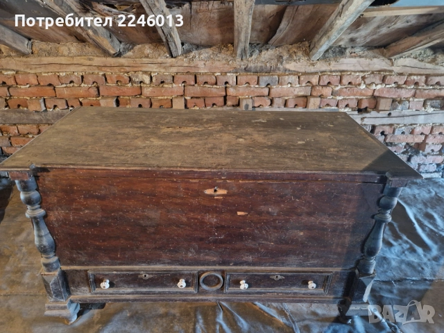 Стар ретро скрин с чекмедже, снимка 2 - Антикварни и старинни предмети - 51951355