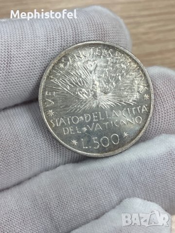 500 лири 1978 г, Ватикана - сребърна монета, снимка 6 - Нумизматика и бонистика - 42364867