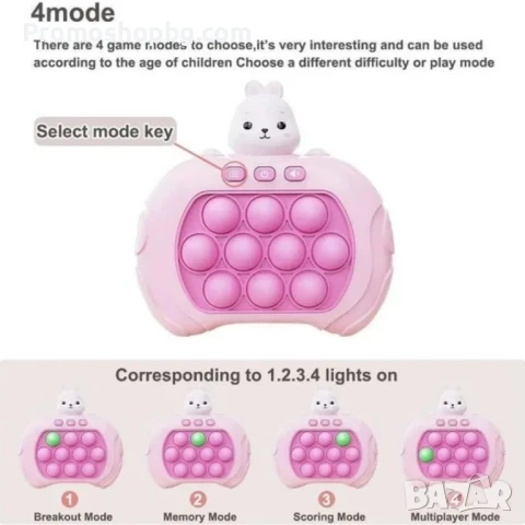 Електронна игра Fidget Pop it (Попит), снимка 2 - Музикални играчки - 50585984