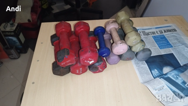 Гирички по 1кг, 2кг - фитнес дъмбели, снимка 9 - Фитнес уреди - 52395045