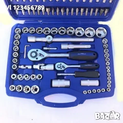 Гедоре Комплект KraftWelle , 108 Части, Хром/Ванадий, 1/4 И 1/2., снимка 4 - Гедорета - 50789887