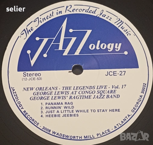 George Lewis' Ragtime Jazz Band ‎– At Congo Square Издание 🇺🇸 USA  Стил:Jazz Ragtime Състояние на , снимка 4 - Грамофонни плочи - 53370809