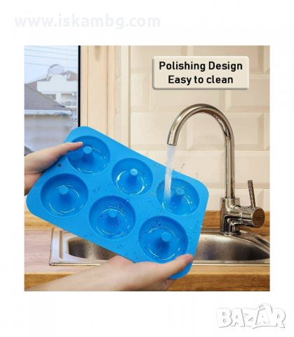 СИЛИКОНОВАТА ФОРМА С 6 ГНЕЗДА ЗА ПОНИЧКИ, ПОДХОДЯЩА ЗА ПЕЧЕНЕ И ЗАМРАЗЯВАНЕ - код 2889, снимка 6 - Форми - 33910596