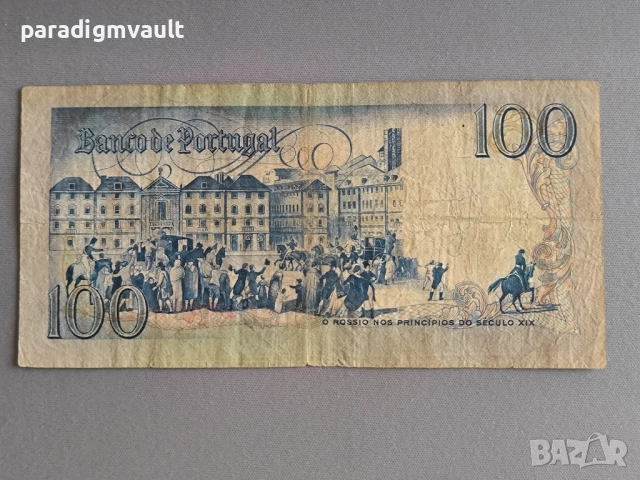 Банкнота - Португалия - 100 ескудос | 1981г., снимка 2 - Нумизматика и бонистика - 51684611