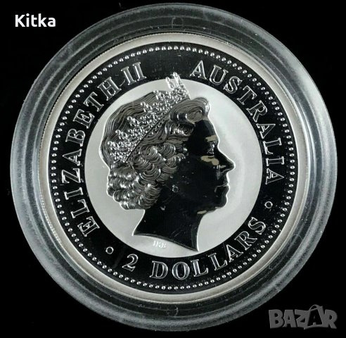 2 oz. лунар, година на "Кучето " 2006 г., снимка 2 - Нумизматика и бонистика - 39731466