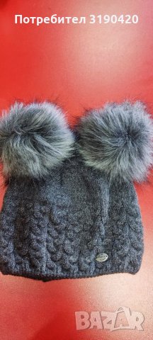 Дамски зимна шапка, снимка 2 - Шапки - 34624290
