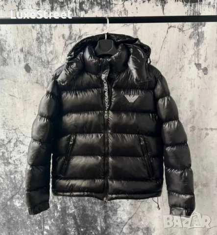 Мъжко Зимно Яке - лого Бродирано 🤍 Armani , снимка 2 - Якета - 52427441