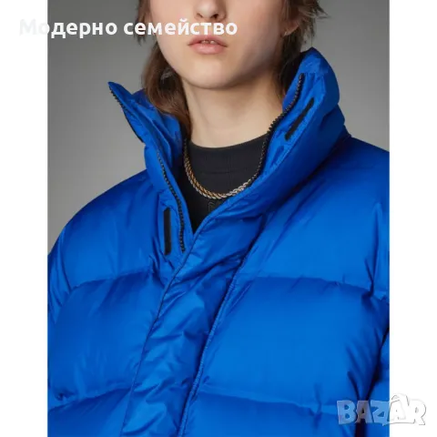 Унисекс зимно яке ADIDAS Blue Version Oversized Down Puffer Jacket Blue, снимка 4 - Якета - 47468496