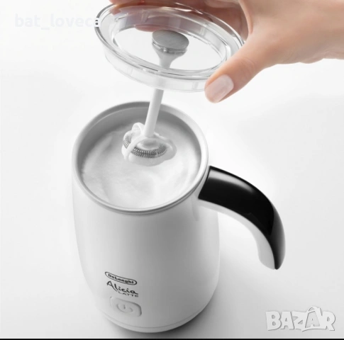 Електрическата разпенител за мляко DeLonghi Alicia Latte БЯЛ, снимка 3 - Кафемашини - 53670533