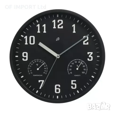 Стенен Часовник AURIOL с Температура и Влажност, снимка 2 - Други стоки за дома - 49544510