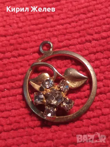 ПОЗЛАТЕН КРАСИВ МЕДАЛЬОН ЦВЕТЕ с ЦИРКОНИ 24782, снимка 6 - Колиета, медальони, синджири - 34424773