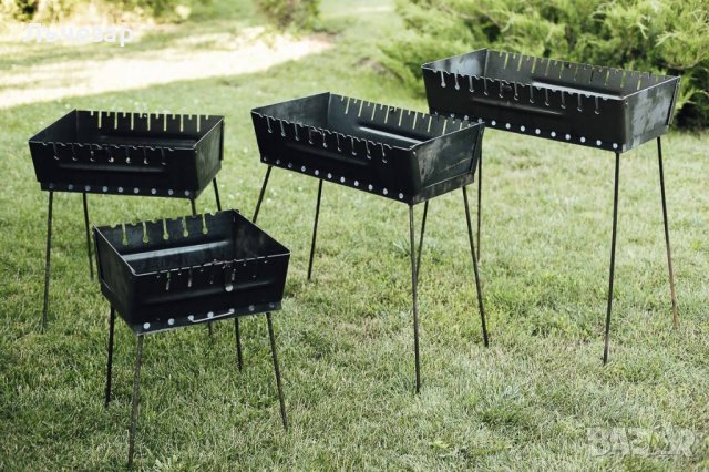 Барбекю разглобяемо, стоманено, 2 мм