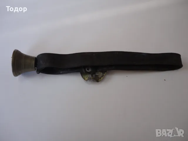 Бронзова камбана звънец  чан ремък катарама с оглавник , снимка 6 - Антикварни и старинни предмети - 49633567