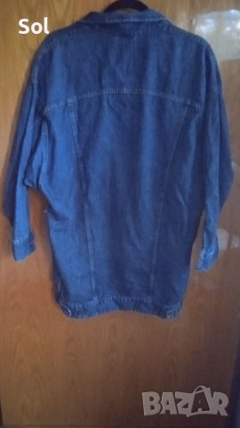 Zara ново дънково дълго яке, снимка 3 - Якета - 41970076