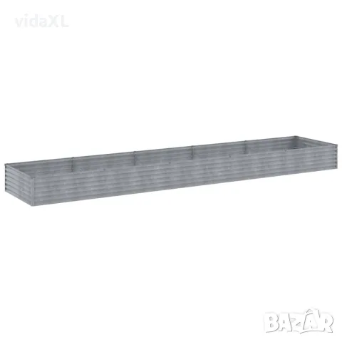 vidaXL Градинска повдигната леха 482x100x36 см кортенова стомана, снимка 3 - Саксии и кашпи - 56146192