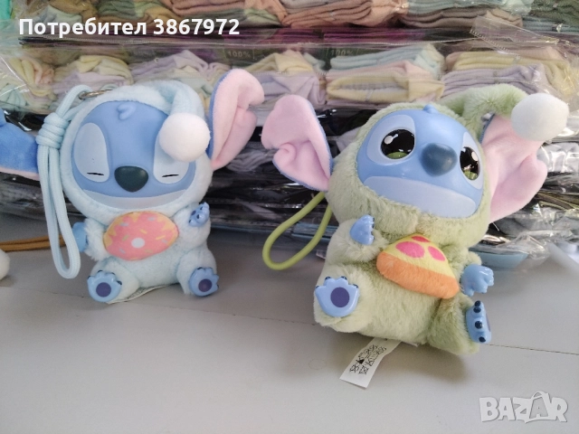 Labubu Stitch, Лабубу Стич Ключодържател, снимка 7 - Плюшени играчки - 51502102
