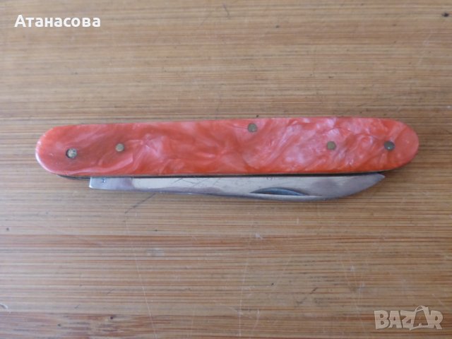 Джобно ножче 1 острие оранж, снимка 6 - Ножове - 41637702