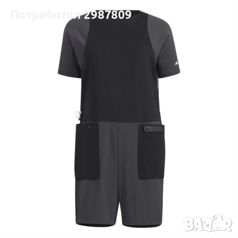 Спортен Дамски Гащеризон - Черен - сив р. С р.М р. Л р.ХЛ, снимка 4 - Гащеризони - 51803613