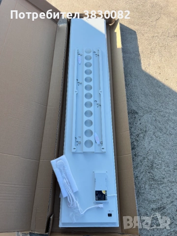 Инфрачервен отоплителен панел за стая бял 1800х350 650W, снимка 7 - Отоплителни печки - 53784598