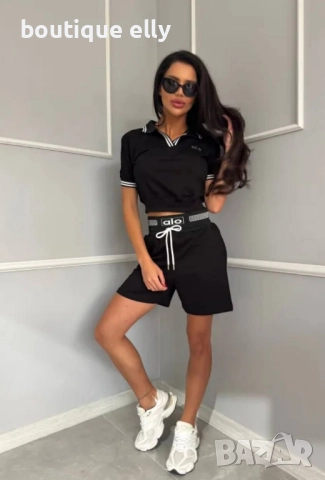 дамски комплект alo в бяло и черно, снимка 6 - Комплекти - 51770319