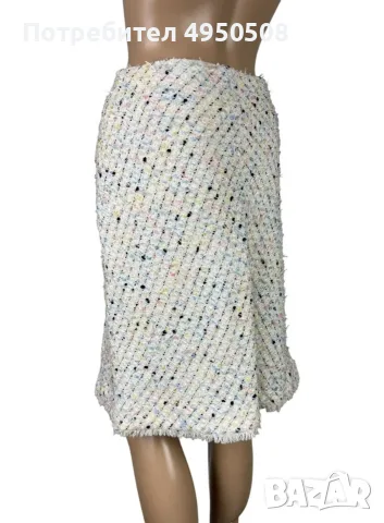 Пола „Escada Tweed“ с дължина до коляното, размер DE40, снимка 6 - Поли - 56120785