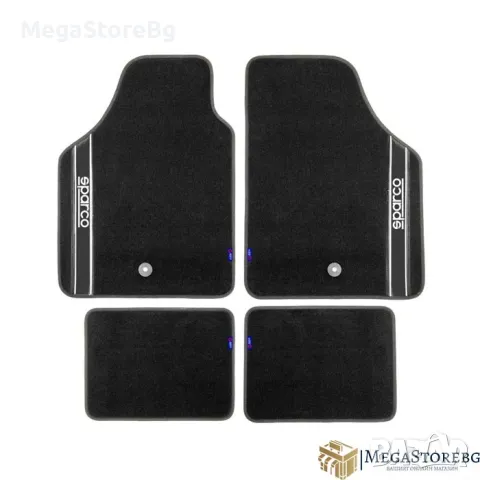 Универсални мокетни стелки Sparco - 03763BNR с черно, снимка 1