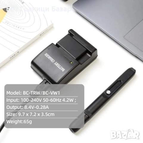 Ново NP-FW50 зарядно за Sony A6400 A6000 A5100 A7 A7II ZV-E10 батерии, снимка 8 - Батерии, зарядни - 53696238