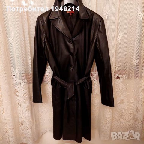 Кожен шлифер, снимка 2 - Шлифери - 40094219