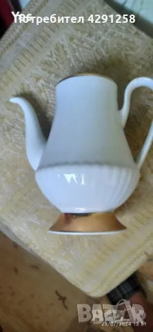 порцеланова кана и чайник с чаша, снимка 2 - Други стоки за дома - 47950937