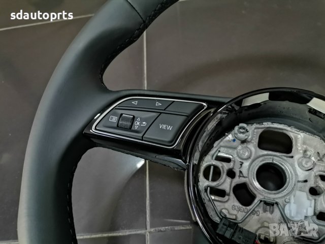 Нов Черен Кожен Волан Audi A1 GB A3 8Y Q2 Q3 - 82A419091AA, снимка 4 - Части - 44492306