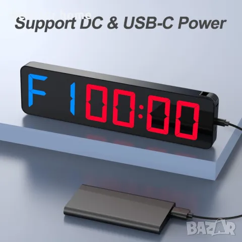 Голям таймер за табата, групови занимания,фитнес Gym Timer ANJANK, снимка 12 - Фитнес уреди - 48743098