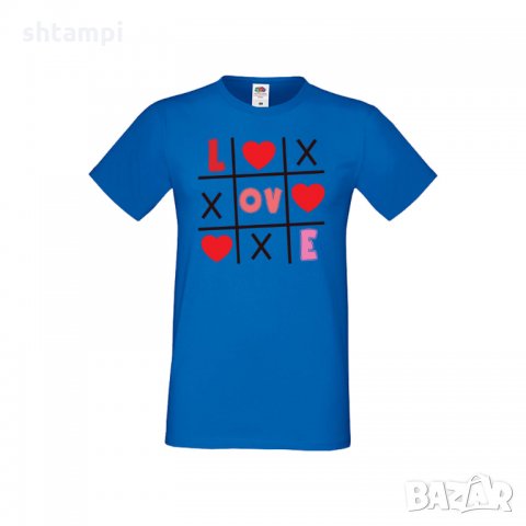 Мъжка тениска Свети Валентин Tic Tac Toe Love 1, снимка 2 - Тениски - 35716069