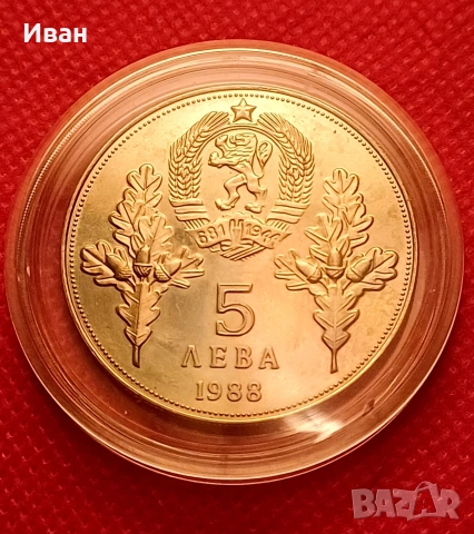 5 лева 1988 г.
