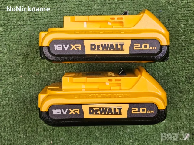 2бр Акумулаторни батерии DeWALT XR DCB183 18V 2Ah батерия + Зарядно устройство DeWALT DCB1102 12-18V, снимка 1 - Други инструменти - 48306463