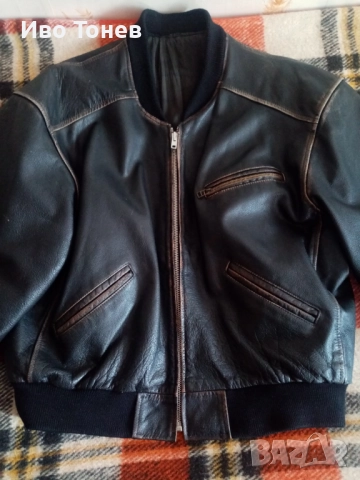 Кожен бомбър  телешки бокс, снимка 13 - Якета - 51525237