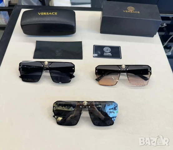 очила с черен обикновен калъф и ув защита miu miu louis vuitton versace , снимка 9 - Слънчеви и диоптрични очила - 51097670