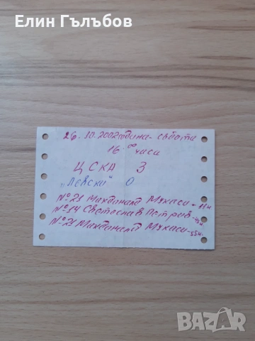 Билети от мачове на различни отбори, много стари, снимка 6 - Фен артикули - 53441623