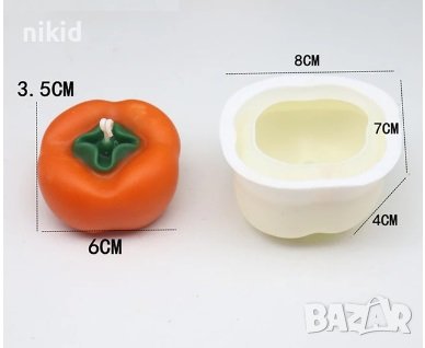 3D Райска Ябълка силиконов молд форма шоколад фондан гипс свещ сапун смола декор, снимка 1 - Форми - 44326515