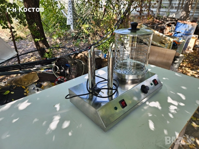 Ход Дог машина със 2бр. работещи Шишове със стъклен буркан Цена 350лв., снимка 4 - Обзавеждане на кухня - 51952886