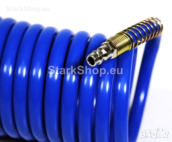 Спирален маркуч за въздух с бързи връзки 15 м / 6 х 8 мм Mar-Pol, снимка 2 - Други инструменти - 41669883