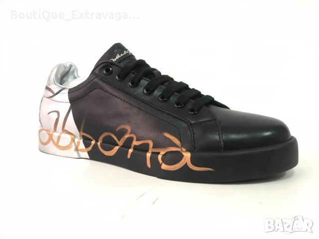 Мъжки обувки Dolce & Gabbana Black/Silver !!!, снимка 3 - Спортно елегантни обувки - 34603409